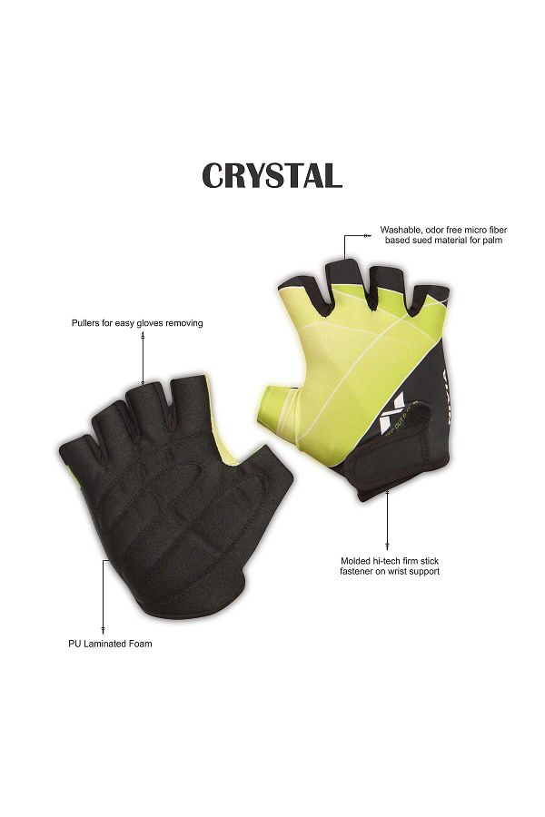 Nivia Crystal Sports Glove for Men Women Green Small Micro Fiber Suede Weight Lifting Gloves Trendyol
