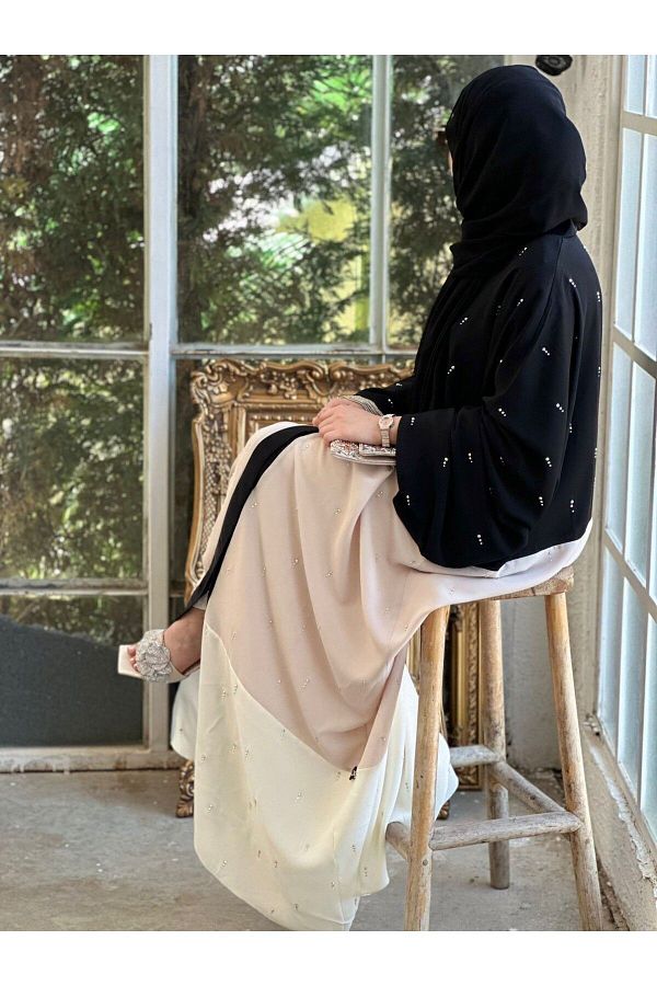 busrasdesign Swarovski Garni Abaya Limited Edition Trendyol