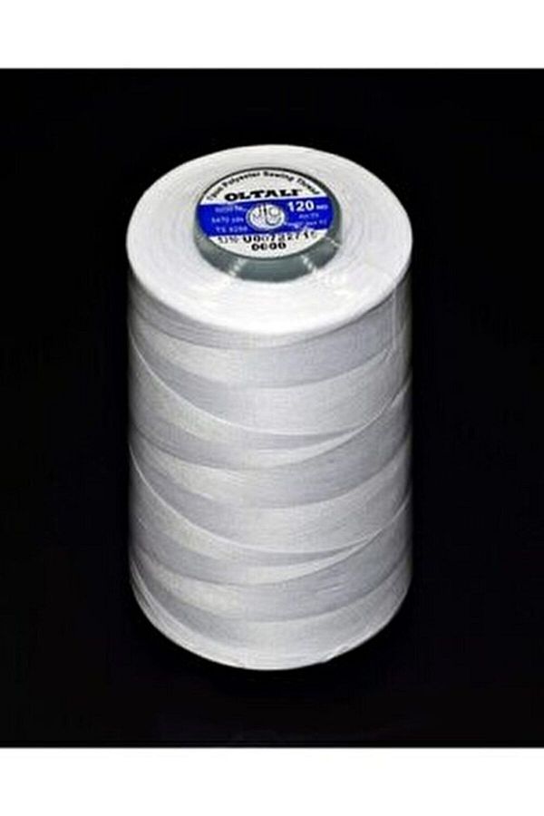 Oltalı-White Polyester Sewing Thread 5000 M 120 No 1