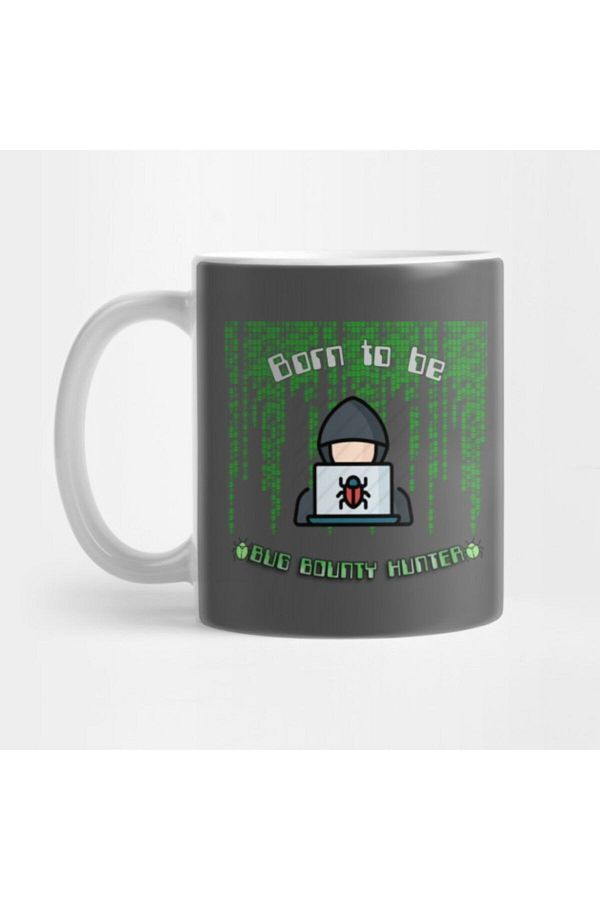 TatFast-Born To Be Bug Bounty Hunter Binary Programming Code Mug 1