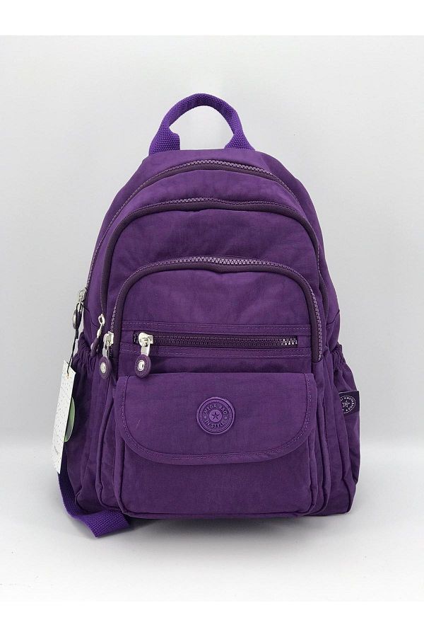 MEGA-Rucsac-crinkle Fabric Rucsac Mov 1