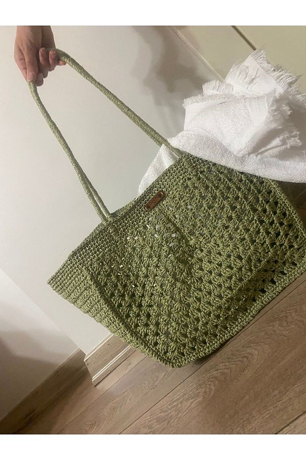 OZUM HOME Beach Bag Paper String Detailed Trendyol