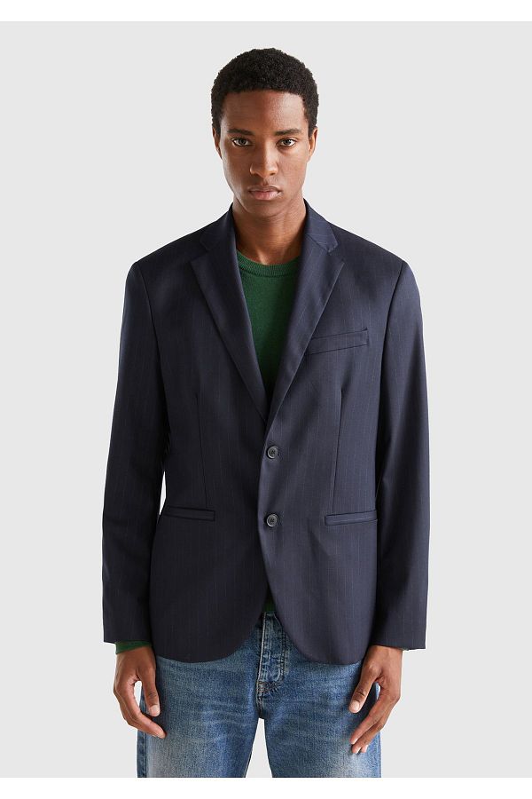 United Colors of Benetton Black white Regular Fit Men s Jacket Trendyol