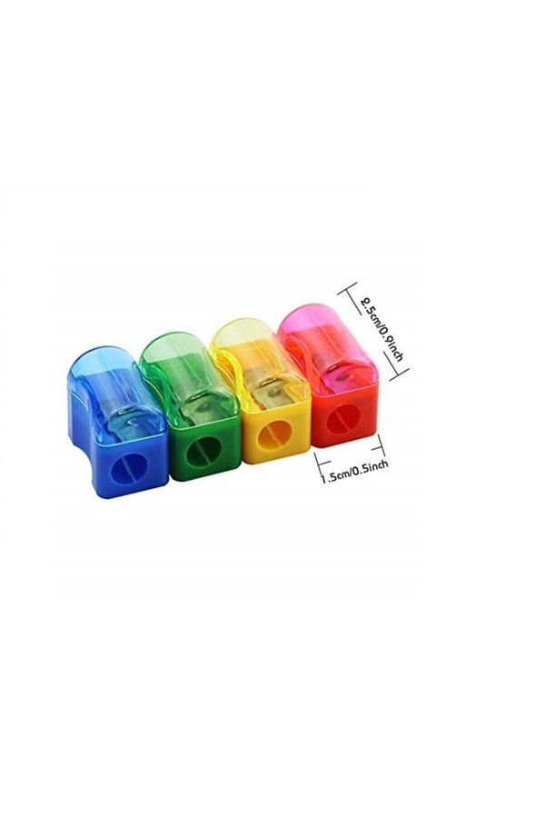 Tiko-Pencil Sharpener with Lid 4 Pieces 1