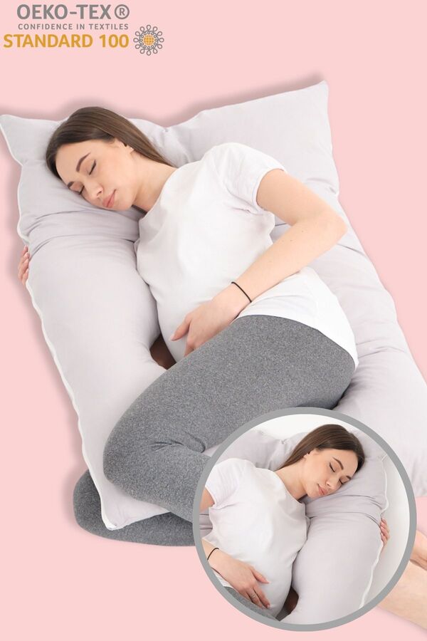 BabyModa Destekli Hamile Yastığı Sırt, Kalça, Bacaklar ve Göbek Desteği Gebelik Minderi