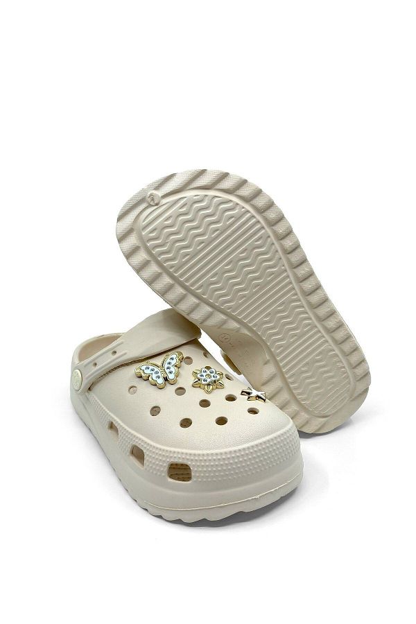 ncim Croclite Soft Flex Ecru Orthopedic Children s Slippers and Sandals Trendyol