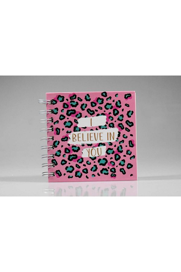 4nio-Leopard Patterned Pink Spiral Notebook 1