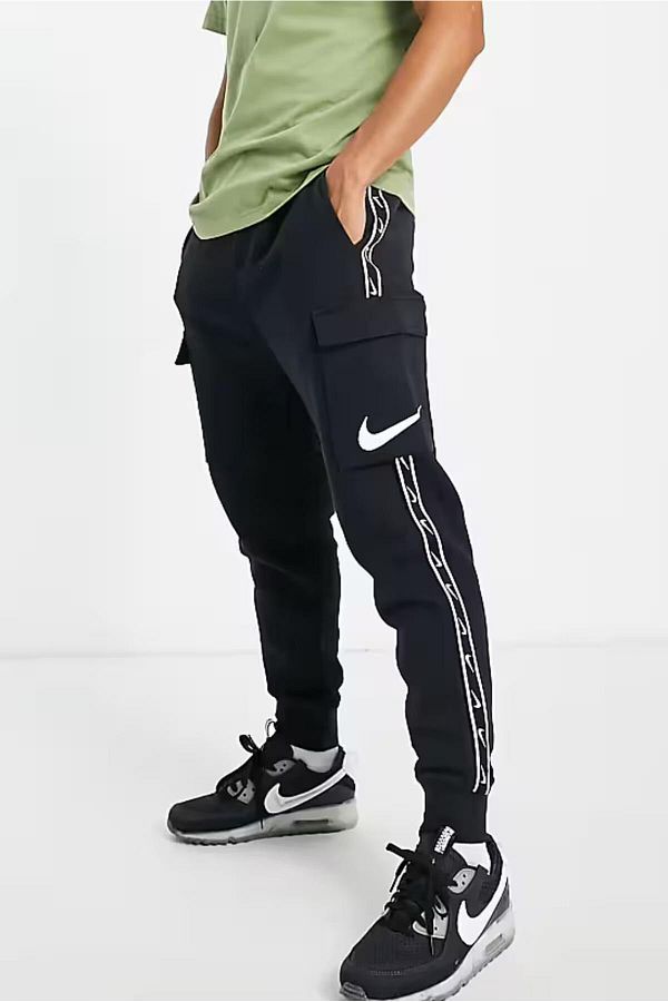 Nike Sportswear Men s Black Raised Sweatpants with Cargo Pocket and Standard Fit Trendyol