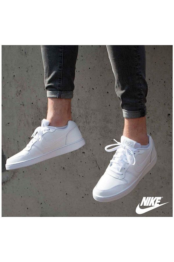 Nike ebernon low white on feet hot sale