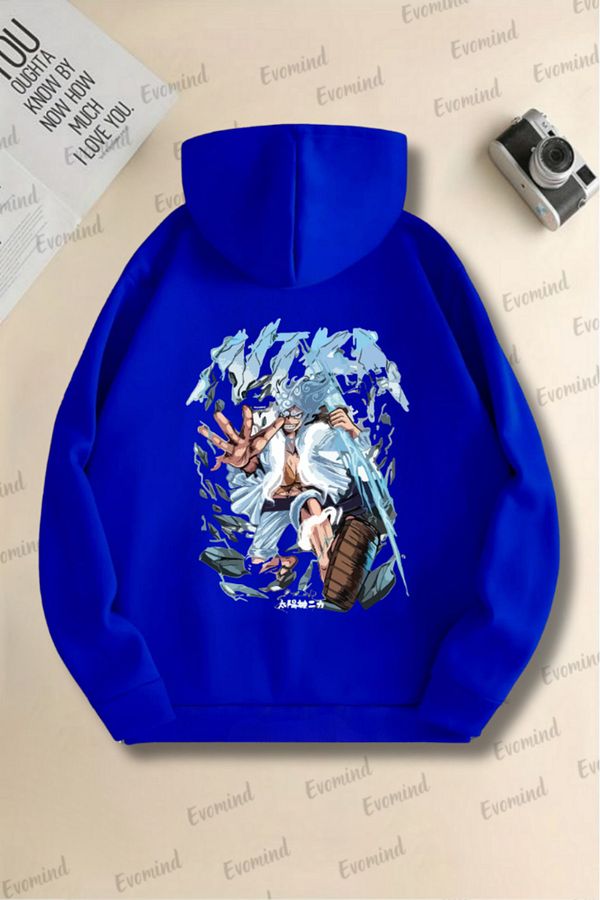 artı4-Unisex Anime Character Printed Oversize Hooded Sweatshirt - Adult and Children 1