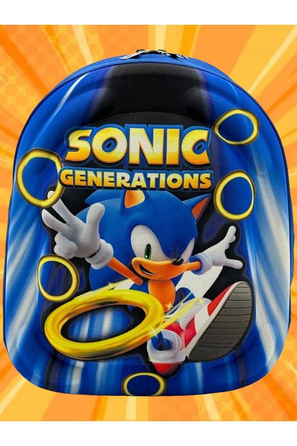 Tezzgelsin Sonic the Hedgehog Kindergarten Nursery 2 6 Years 5d Embossed Boy Backpack School Bag Trendyol