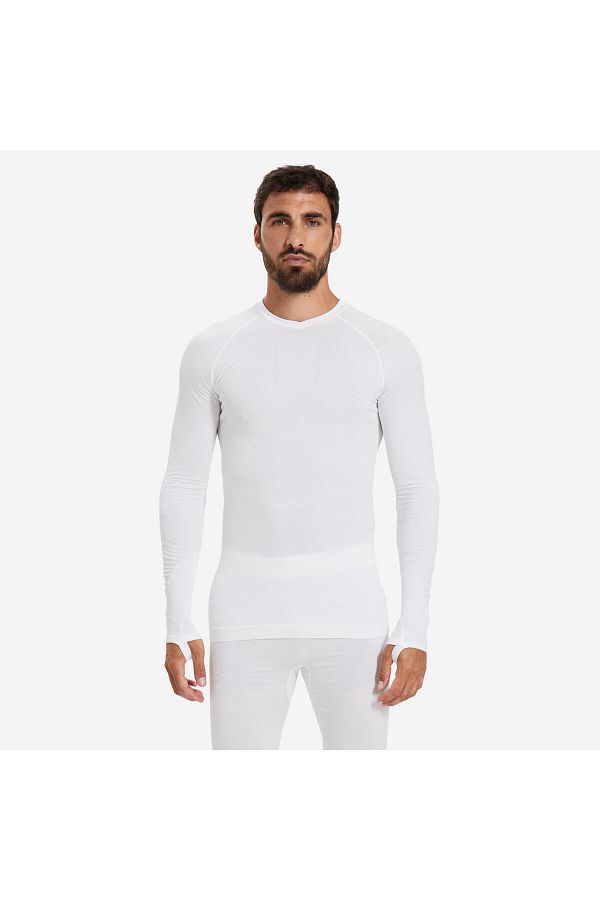 Decathlon Adult Long Sleeve Thermal Underwear White Adult Keepdry 500 Trendyol