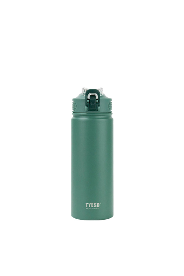 Tyeso Active Color Vakumlu Termos Paslanmaz Çelik Gizli Pipetli 600ML Yeşil
