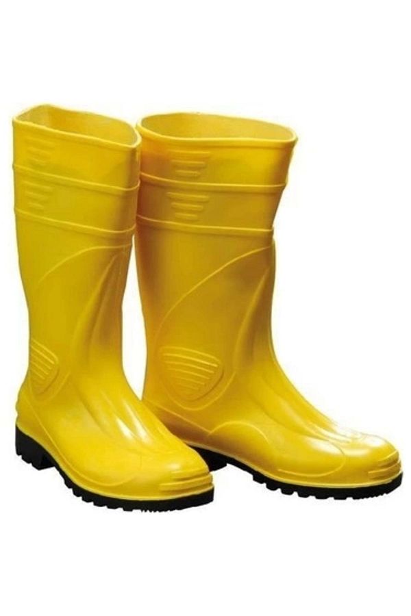 Yellow long boots online