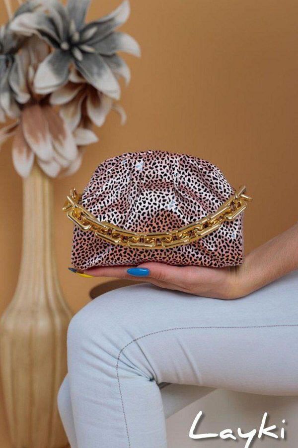 layki-Hera Powder Colored Croquet Strap Bag 1