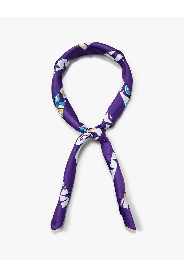 Koton-Bandana mit Blumenmuster, glänzend 1