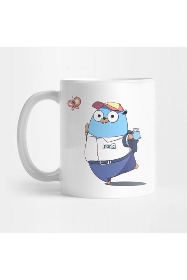 TatFast-Golang Gopher Go Panic Mug, Gift, Dowry, Presentation 1