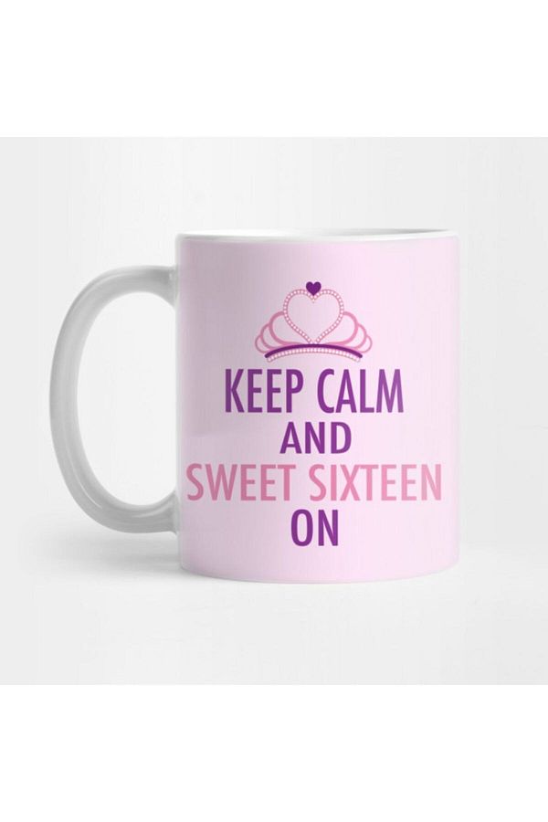 TatFast-Keep Calm Sweet Sixteen Ten Cups, Gift, Dowry, Presentation 1