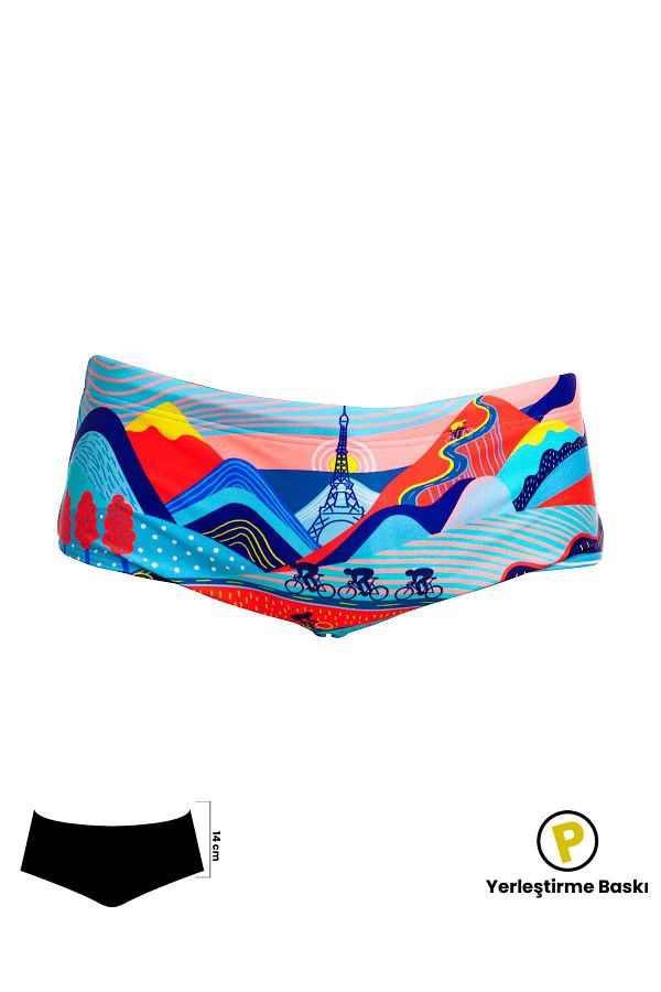 Funky Trunks-Vive La Funky Men's Training Swimsuit - 14cm Trunks 1