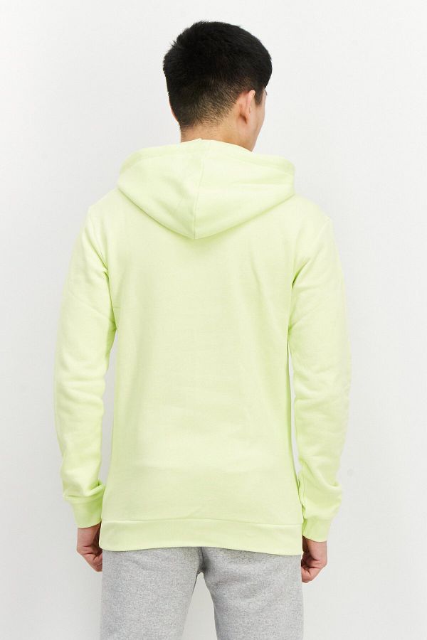 adidas Men Sportswear Fit Hooded Long Sleeve Sweatshirt Neon Yellow Trendyol