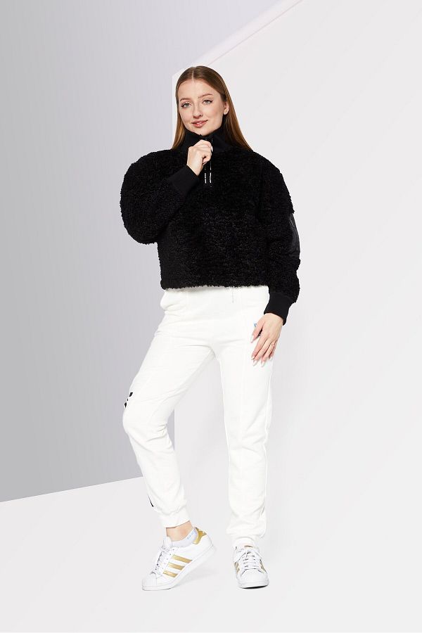 Kooples x Sport Women Sportswear Fit Outdoor Sweatshirt Black Trendyol