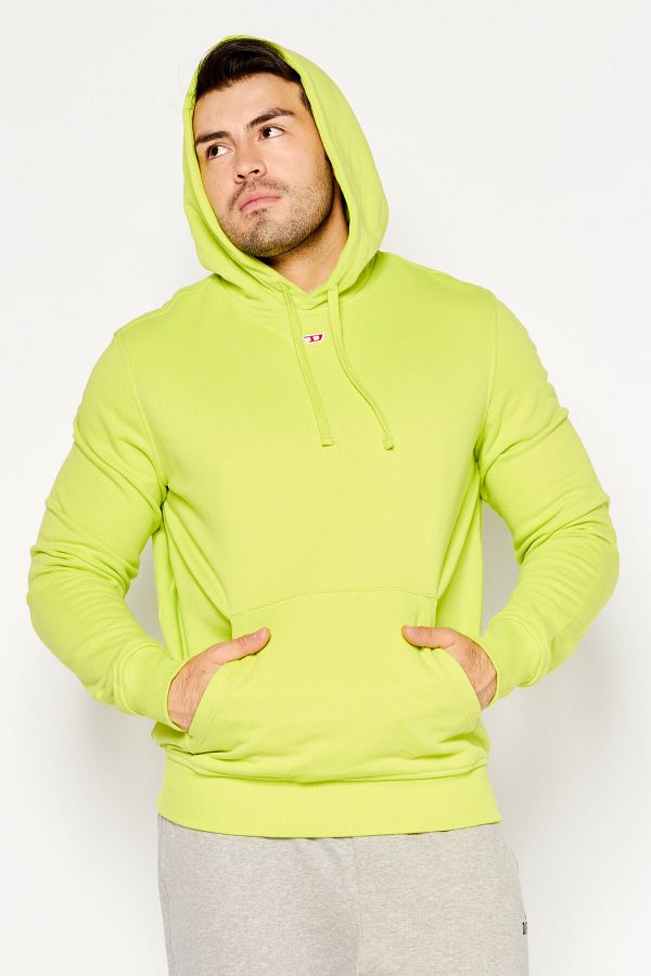 Men lime green hoodie sales