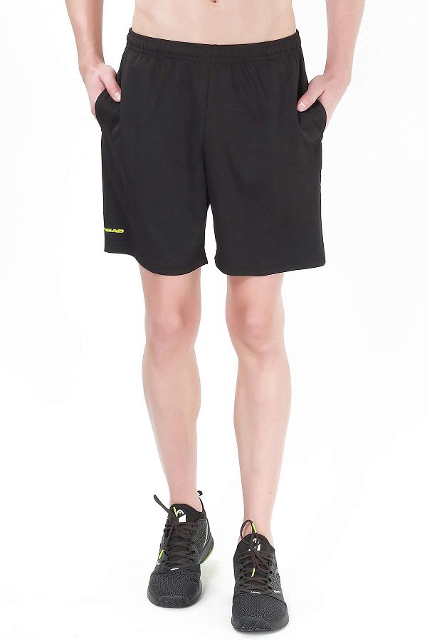 Head-HBS-1092 Badminton Shorts | Black,Medium | Polyester |Side Slip Pockets | Flexible & Comfort 1