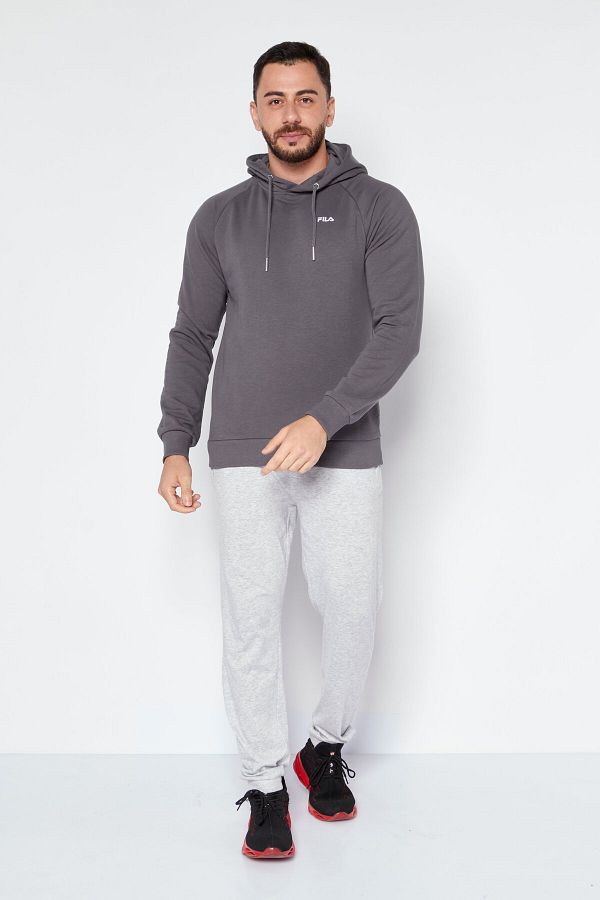 Fila Men Sport Fit Hooded Training Sweatshirt Grey Trendyol