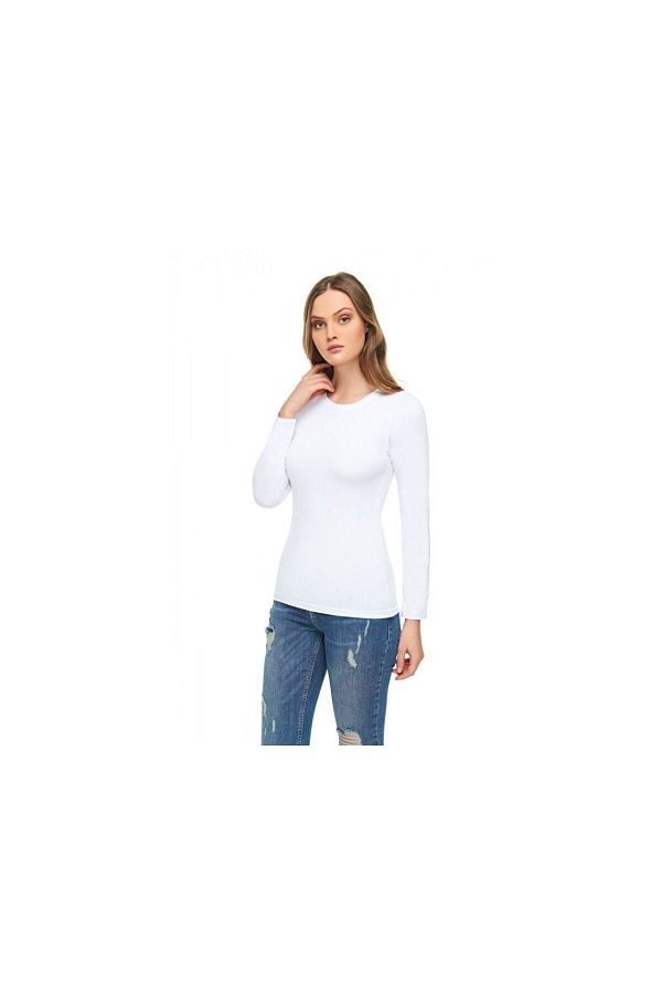 Tutku Elit-12 bucăți Tricou cu mânecă lungă de culoare albă 1