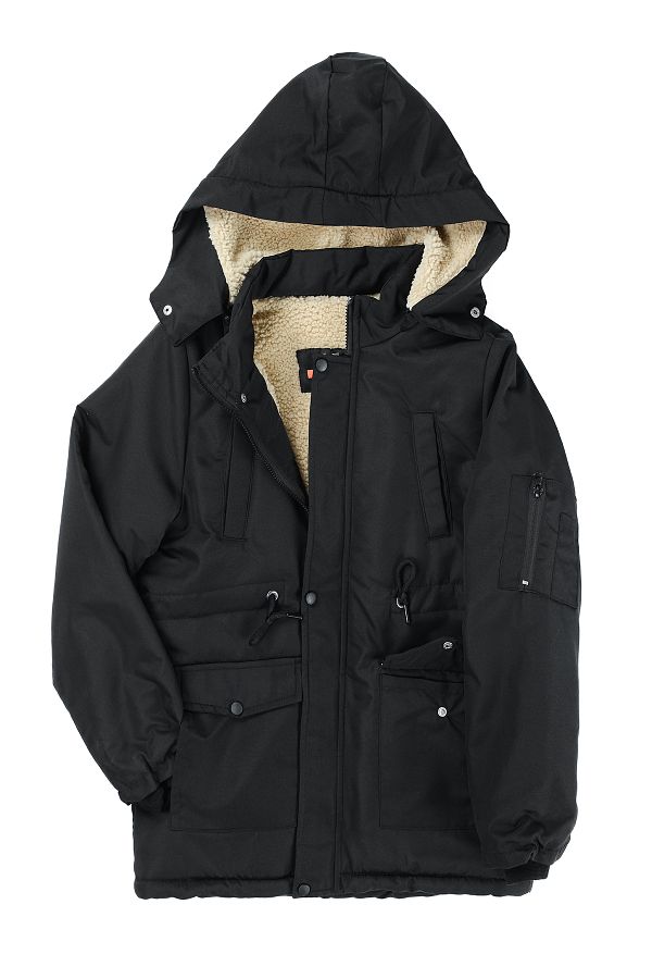 Fleece jacket with drawstring waist on sale
