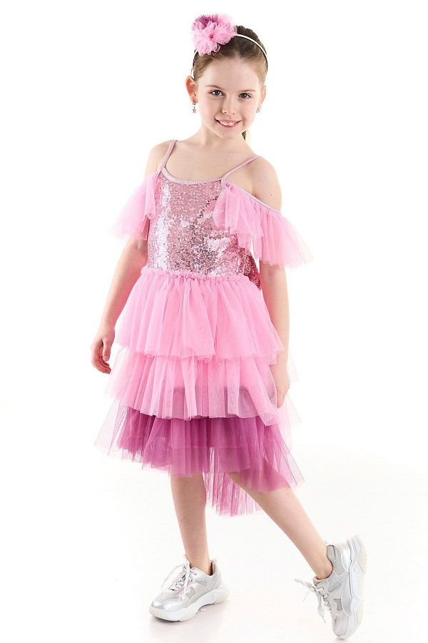 Colorinas-June Sequined Bow Tutu Dress 1