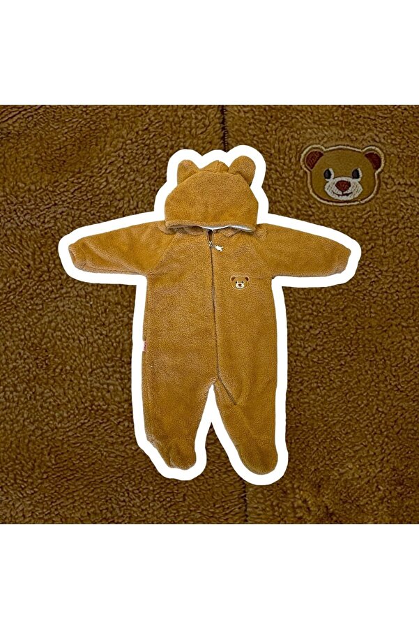 BT TİCARET Peluş Kışlık Bebek Uyku Tulumu Ayıcık Desenli