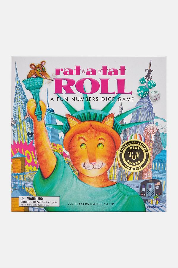 Gamewright-Rat A Tat Roll A Fun Numbers Dice Game, White Combo 1