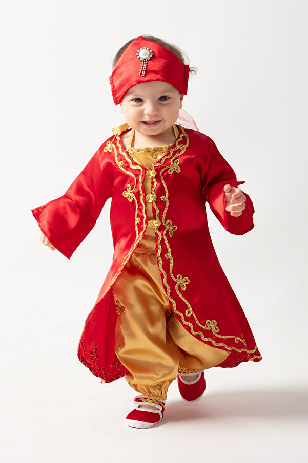 Harry&Millie Ponpon Baby Kız Bebek Yenidoğan Kına Takımı/mevlüt Elbisesi Bebek Hediyelik