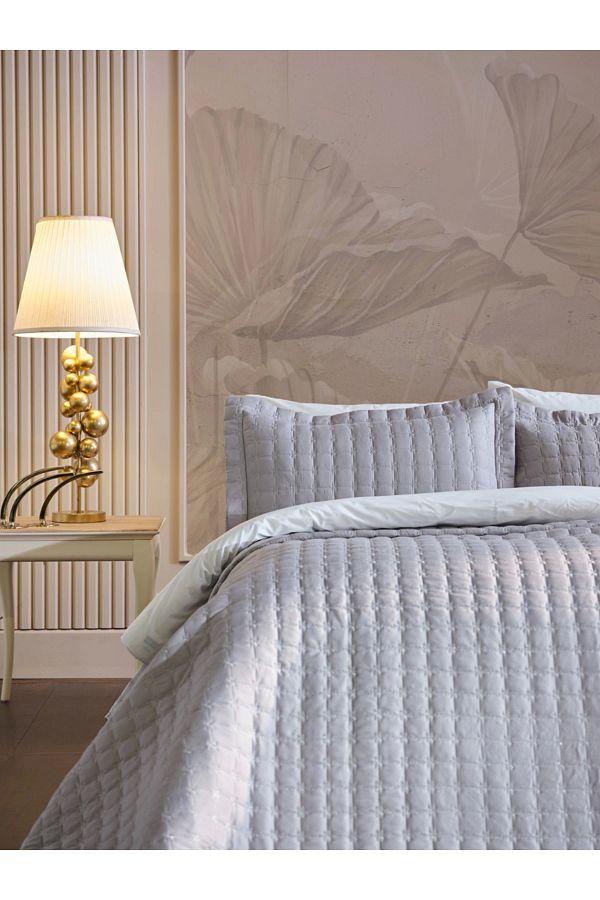 Doqu Home-Flash Double Bedspread - Gray 1