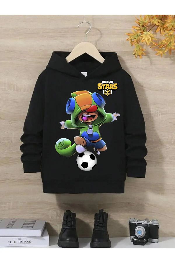 Daxia-Sweat cu glugă cu glugă, unisex, Brawl Stars, pentru jucător de fotbal 1