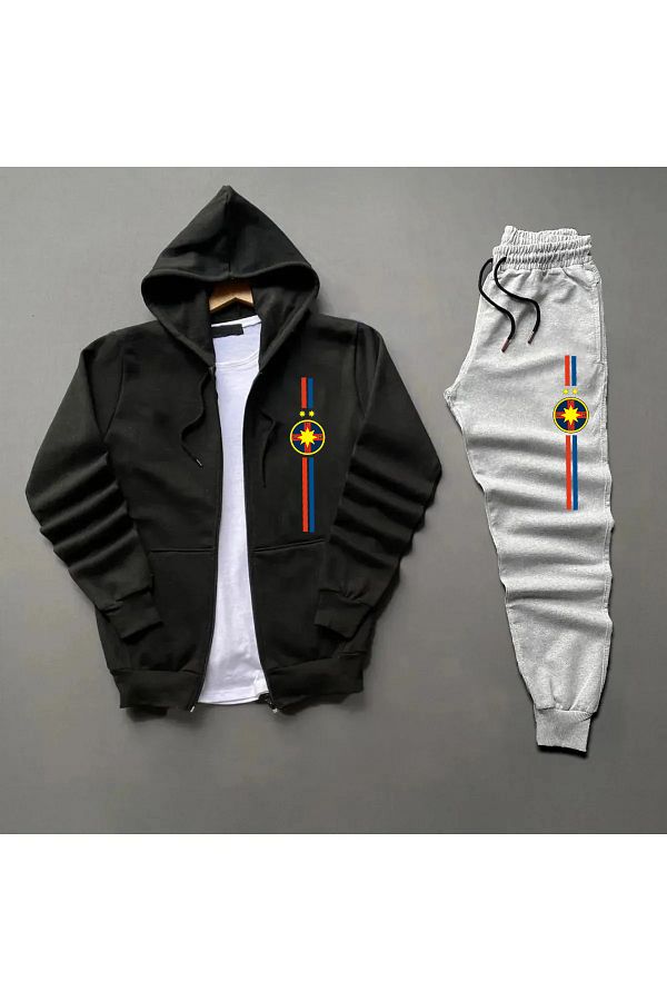 Pisa Art-FCSB Fc Steaua București - Set jachetă și pantaloni de trening cu fermoar pe lungime de 3 fire 1