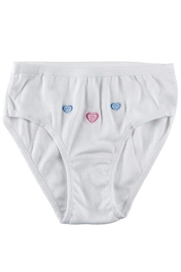 Tutku-Girl&#39;s White 100% Cotton Panties New Season 1