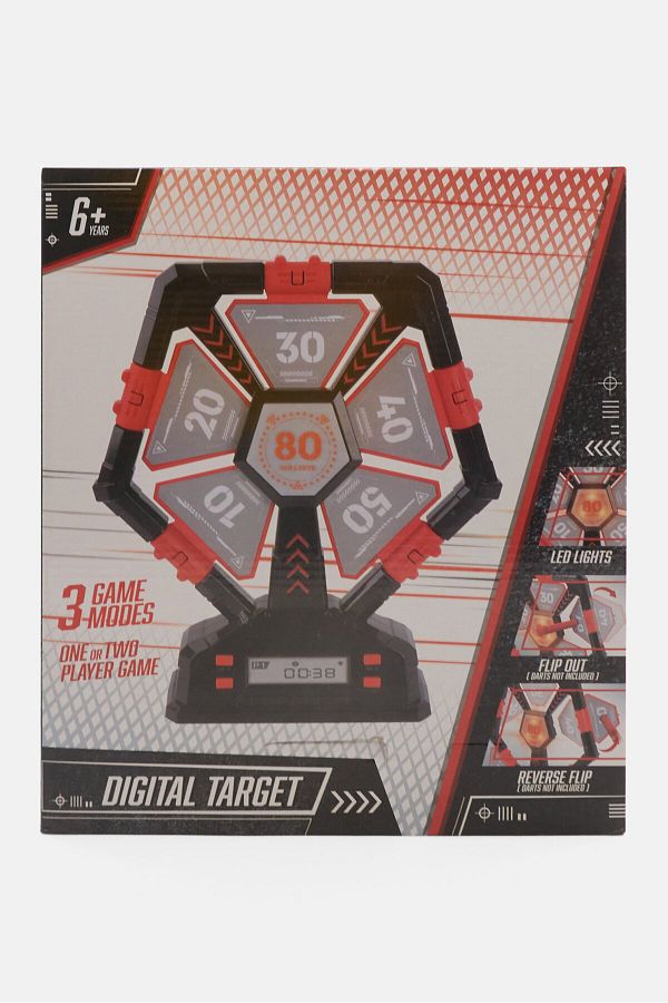 Anko-Digital Reversible Flip Target Game, Black/Red Combo 1