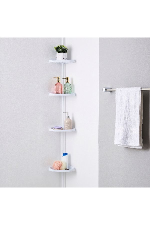 Home Box-Sanity Telescopic Extendable Shower Rack with 4-Baskets 1