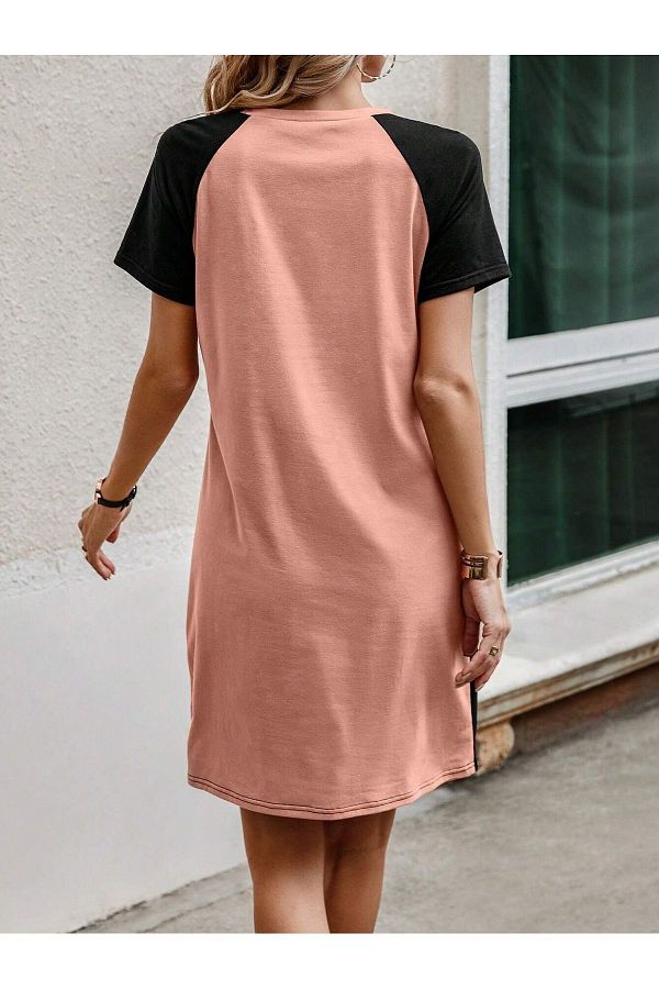 Dusty rose t shirt dress new arrivals