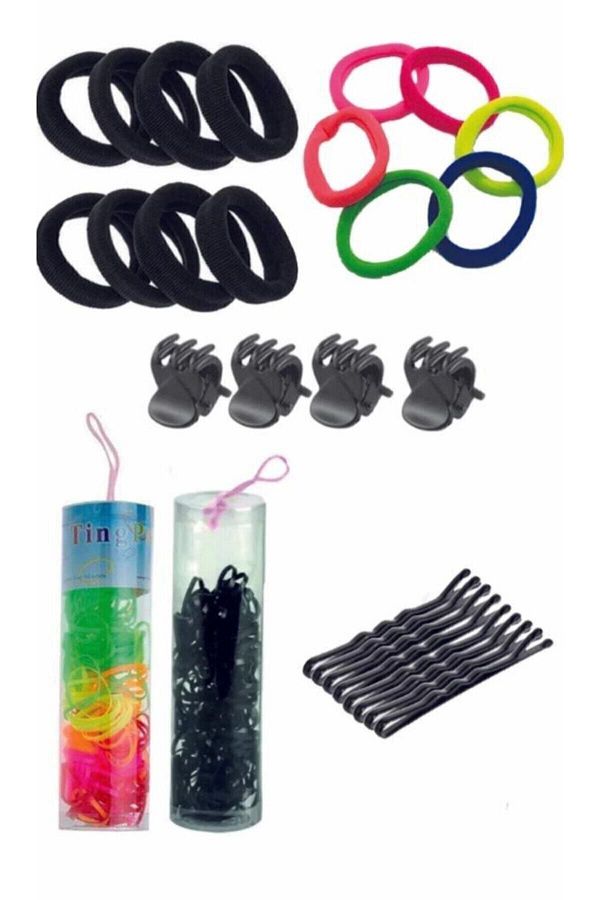 AKTUEL-Towel Elastic Perm Hair Braid Elastic Wire Clasp Mini Latch Clasp Type 1