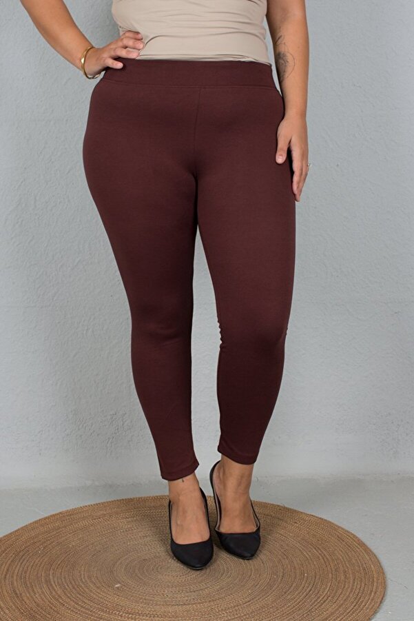 Womens Leggings Plus Size Cotton Tights Truva XXL High Waist Plus