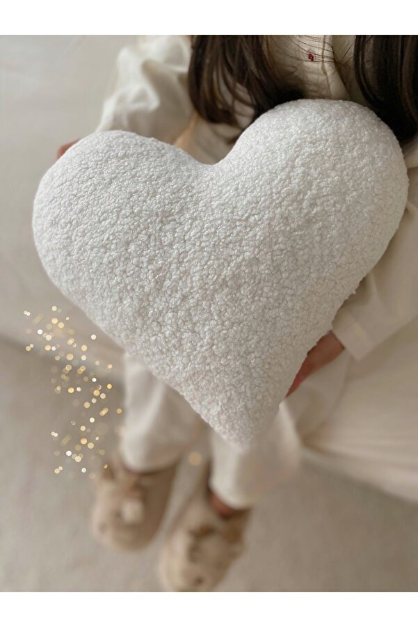 bohemoon Teddy Kalp Yastık Naturel Beyaz