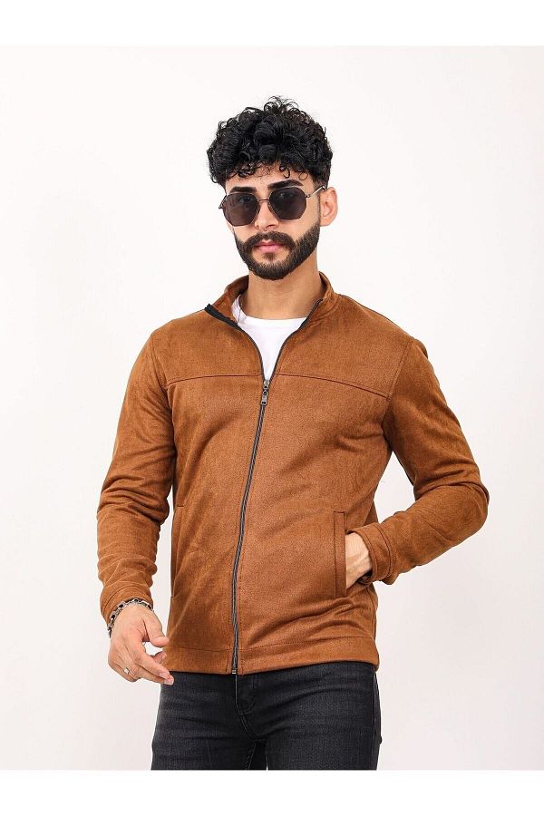 Suede jacket man store
