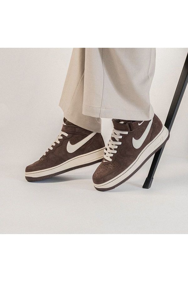 Nike Nile Air Force 1 Mid Chocolate Sneakers Trendyol