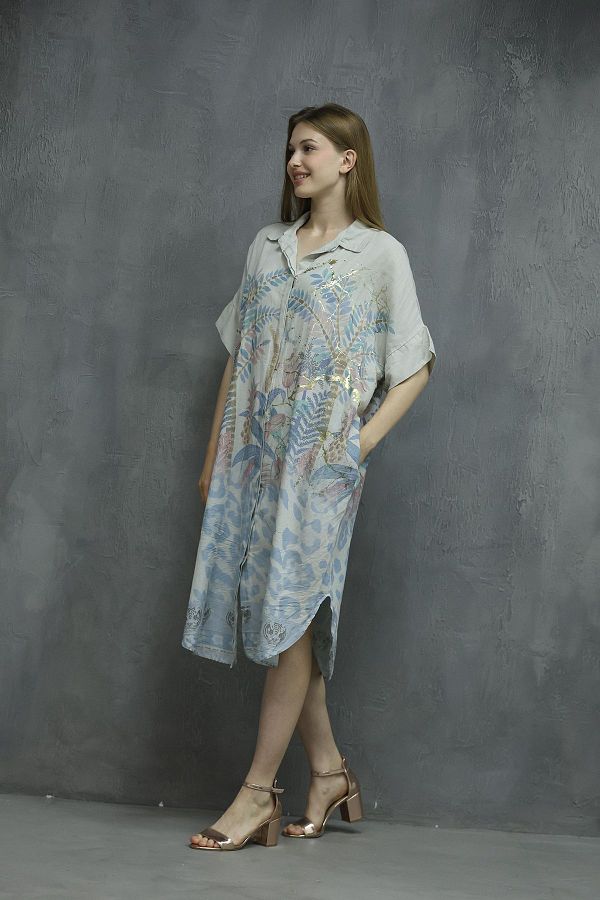 Flower and leopard print dress outlet