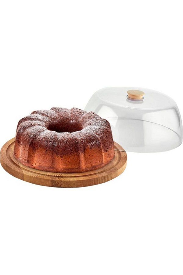 SnapBox-Transparent Swan Cake Cake Jar Presentation Stand 1