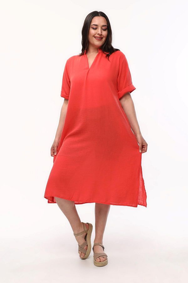 Coral sundress plus size best sale