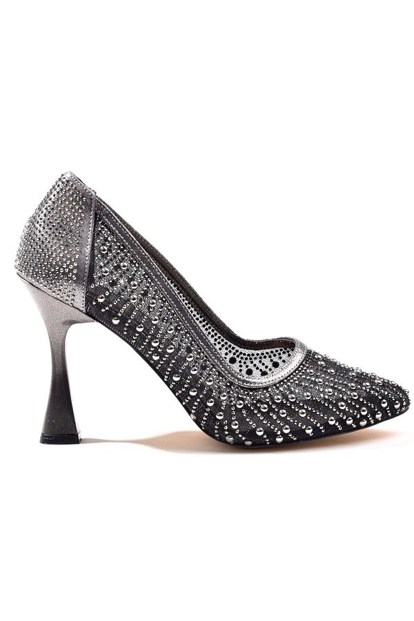 MISS JENA Cinderella 2 Women s Stone Detailed Evening Dress Shoes Trendyol